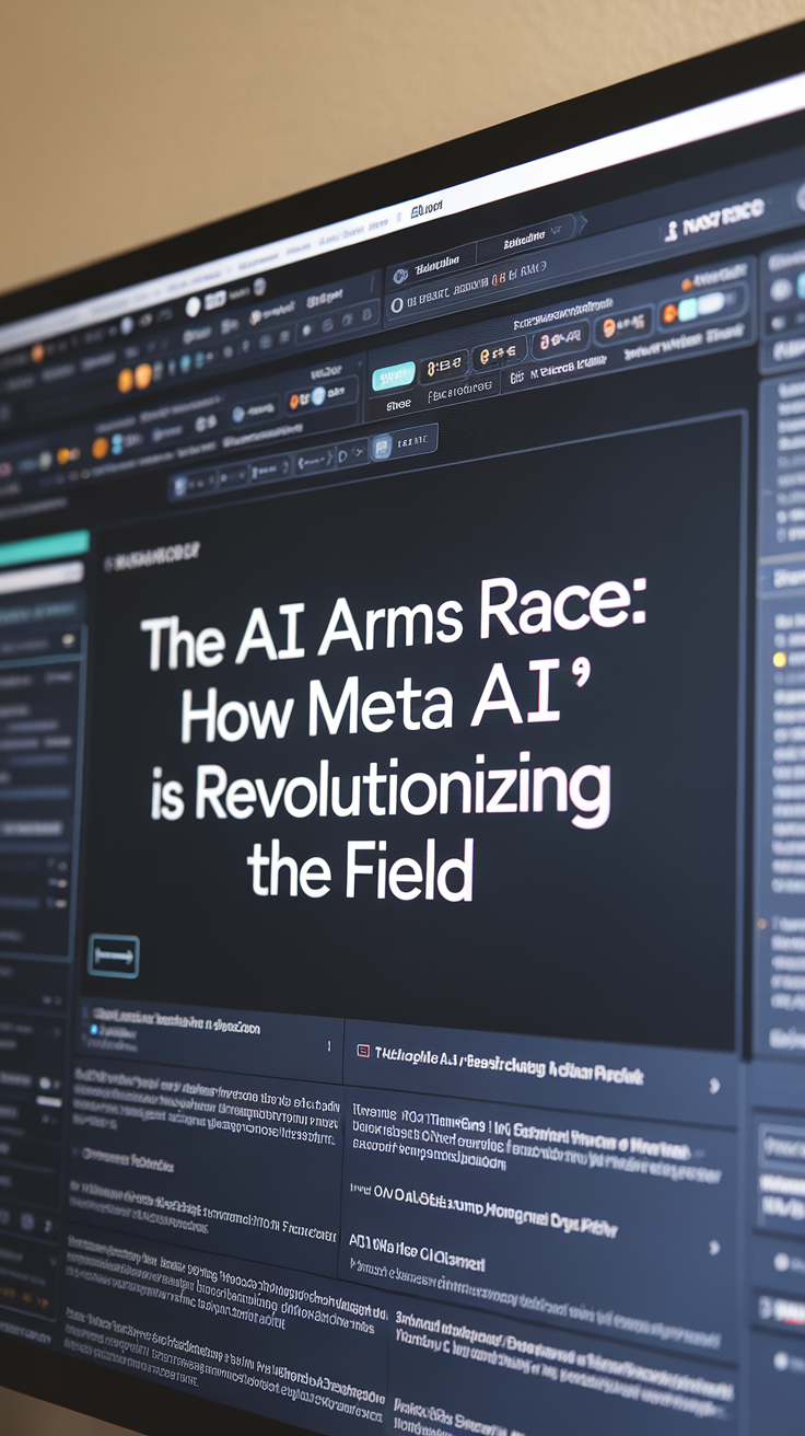 A relevant image for this blog post:  - The AI Arms Race: How Meta AI's DALL-E 2 is Revolutionizing the Field